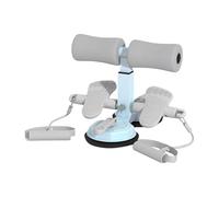 Sit Up Bar,Squat Machine con 2 tazza di aspirazione - Altezza regolabile, dispositivo assistente portatile con corda di estrazione per allenamento AB, fitness e esercizio