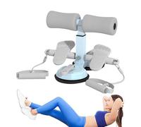 Sit Up Machine, Situps Foot Holder with 2 Suction Cups, Portatile Adjustable Height Auxiliary Tool with Pull Rope for Ab Workout, Exercise, Muscle Training