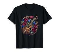 Sitar con Papaveri e fiordalisi Maglietta