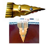 Sitar indiano "Langot cordiera in ottone pesante con osso di cammello peg