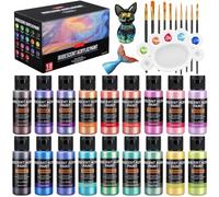 sitarcmin Colore acrilico iridescente, 18 colori camaleonte, 60 ml