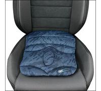 Sitback Basic Slim - Cuscino ergonomico con cuneo, per sedili stretti, fissaggio semplice, 36 x 42 x 2-5,5 cm