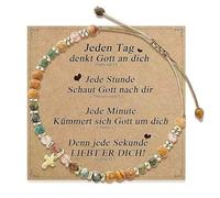 Sitbfoam Regali cristiani per donne, bracciale da donna - Regali per donne, migliore amica, sorella, ragazza, migliore amica, per Natale, compleanno, battesimo per ragazze