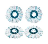 Sitbfoam Set di 4 panni di ricambio per lavapavimenti Leifheit per mocio Leifheit con testina di ricambio per Clean Twist Disc Mop Micro Set, per tutti i tipi di terreno, rimuove il 99% batteri