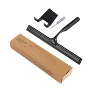 Sitbfoam Tergivetro per Doccia, 25.5cm Pulisci Vetro Doccia Acciaio Inox con Gancio, Tergivetro Doccia Tergicristallo Doccia, tergidoccia per Finestre, Specchi, Bagno, Incl. 1 Labbro e 1 Gancio