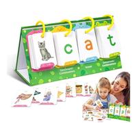 Site Words Phonics Flash Cards, Cartoline per l'ortografia delle parole visive, Forniture per la scuola domestica con anelli per carte per bambini, ragazze, ragazzi