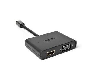 Sitecom CN-347 Adattatore da Minidisplay Port a HDMI o VGA, Nero