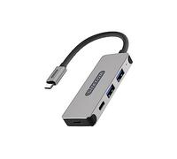Sitecom CN-384 USB-C Hub 4 Porte | da USB-C Maschio a 2X USB 3.1 + 2X USB-C 3.1 Porte - Hub in Alluminio