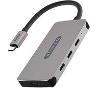 Sitecom CN-386 USB-C Hub 4 Porte |da USB-C Maschio a 3X USB-C 3.1 + 1x USB-C con Power Delivery Ports - Hub in Alluminio