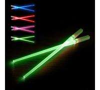 SithSticks® 2 Bastoncini Luminosi Verdi | Bastoncini Spada Laser a LED | Posate Lavabili e Rutilizzabili per Bambini e Adulti | Cucina Cinese e Giapponese | Idea Regalo | OriginalCorner®