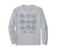 Siti di Roma Italia Navy Print Maglia a Manica