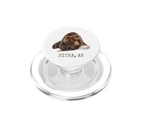 Sitka Brown Grizzly Orso Nella Neve PNW Alaska Pacific NW PopSockets PopGrip per MagSafe