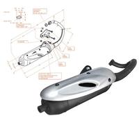 SITO 0592 MARMITTA SITOPLUS HONDA X8R 50 + 1 CANDELA