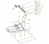 SITO PLUS 0251 SCARICO MARMITTA TERMINALE OMOLOGATO PIAGGIO VESPA PK 125 - XL