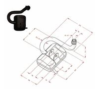 SITO PLUS 0254 SCARICO MARMITTA TERMINALE PER VESPA PX 150 E VLX1T 1998/2005