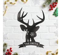 Sitorour Insegne in metallo per esterni cervo alce Decoracion De Navidad decorazione della parete soggiorno compleanno per le sue decorazioni di nozze