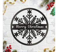 Sitorour Metallo Personalizzato Fiocco di Neve Segni DecoracióN De Navidad Metallo Wall Art Regali Per Un Amico Decorazioni di Nozze