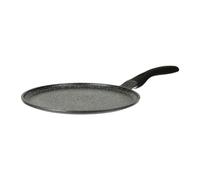 Sitram 714224 - Crepiera in alluminio pressofuso Ø 30 cm, rivestimento antiaderente senza PFOA Whitford Xylan a 2 strati effetto pietra, manico termoresistente soft touch, tutti i piani cottura