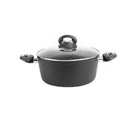 Sitram Casseruola Granité diam. 24 cm, Alluminio, Nero