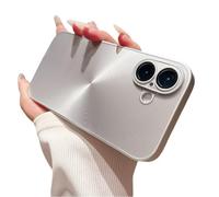 Sitthyw Custodia per iPhone 17, ultra sottile, motivo CD Aurora, custodia protettiva leggera e resistente ai graffi, antiurto, in TPU, antiscivolo, bumper Hard PC Back Ultra Slim Fit Case, argento