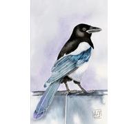 Sitting Pretty - Watercolour by Fine Artist Amy Skrocki Lined Blank Journal