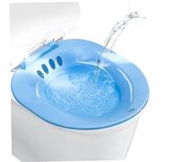 Sitz Bath Bidet portatile Sedile WC Bidet portatile per attacco WC Adatto a per ferite postpartum, emorroidi, cura perineale Blu..