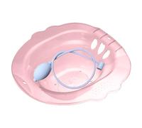 Sitz Bath per emorroidi Sitz Bath portatile sopra la toilette Sitz Bath portatile dopo il parto con fori di scarico e attacco per bidet con sciacquone Ampia area salotto Stile 4 Sitz Bath per WC Sitz