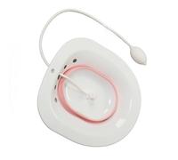 Sitz Bath Pieghevole, Sitz Bath in Silicone PP con Scarico per Emorroidi (PINK)