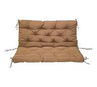 Sitzauflage - Cuscino impermeabile per panca da giardino, per interni ed esterni, 120 x 100 x 10 cm, colore: marrone chiaro