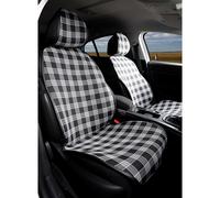Sitzbezüge Kansas 2 Pezzi Nero/Bianco Compatibili con Citroen C3 dal 2017