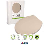 Sitzplatz® Coprisedile WC SIENA Beige Con Comfort Soft-Close #825027