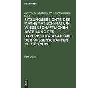 Sitzungsberichte Der Mathematisch-Naturwissenschaftlichen Abt (Copertina rigida)