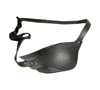 SIULAS Maschera Occhio Singolo retrò, PU Pelle Occhio Patch Coprire Benda, con Elastico Regolabile per Le Donne Uomini Cosplay Accessori,Right