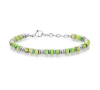 SIUMAL Bracciale Uomo Boho in Acciaio Inossidabile, Bracciale con Perline da Uomo, Gioielli Regalo per Marito, Padre e Amici