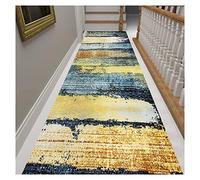 Siunwdiy Tappeti Runner giallo, Tappeto Passatoia 1.4 Metri Cucina Antiscivolo e Lavabile, Tappeto Passatoia Corridoio, Ingresso Tappeti Casa Moderno, per Salotto Scendiletto Cucina,70X140CM