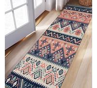 Siunwdiy Tappeto Corridoio ingresso interno Percorso Vintage Lungo Antiscivol Runner Tappeto Passatoia Cucina Poliestere Classico 2.8 Metri per la Cucina per Soggiorno Camera da Letto,50X280CM