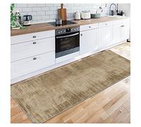 Siunwdiy Tappeto Corridoio Runner Moderno Antiscivolo per Interni - Lungo Tappeto Morbido Marrone Caffè per Soggiorno, Cucina e Camera da Letto, Lavabile,Coffee color,120x280cm