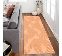 Siunwdiy Tappeto Cucina Astrazione 2 metri Arancione Tappetino Cucina Antiscivolo Lavabile,Tappeto Cucina Tappeto Passatoia Camera Lavabile Tappeto Per Cucina Soggiorno，50x200cm