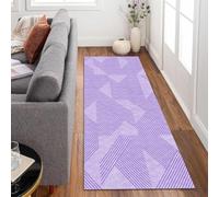 Siunwdiy Tappeto Cucina Astrazione 3.6 metri Viola Tappetino Cucina Antiscivolo Lavabile,Tappeto Cucina Tappeto Passatoia Camera Lavabile Tappeto Per Cucina Soggiorno，50x360cm