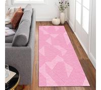 Siunwdiy Tappeto Cucina Astrazione 4.4 metri Rosa Tappetino Cucina Antiscivolo Lavabile,Tappeto Cucina Tappeto Passatoia Camera Lavabile Tappeto Per Cucina Soggiorno，50x440cm