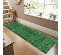 Siunwdiy Tappeto da Cucina Verde Prato Tappeto Cucina Antiscivolo Lavabile Tappeto Runner Facile da Pulire,Tappeto Passatoia Corridoio Antiscivolo per Cucina Camera Soggiorno,Verde,60x340cm