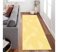 Siunwdiy Tappeto Passatoia Corridoio Cucina Lavabile Antiscivolo al Metro 3.6 metri Giallo Runner Tappeto Corridoio Area Tappeto Cucina Interno Lavabile Tappeto per Salotto Camera da Letto,140x360cm