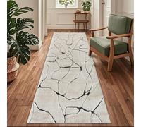 Siunwdiy Tappeto Passatoia per Casa, Antiscivolo e Lavabile, per Cucina Corridoio Ingresso,Linee Nero，70 x 140 cm