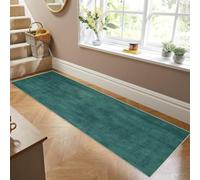 Siunwdiy Tappeto Passatoia per Casa, Antiscivolo e Lavabile, per Cucina Corridoio Ingresso,Verde scuro,80 x 380 cm