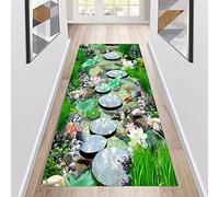 Siunwdiy Tappeto per corridoio,tappeto da cucina lavabile antiscivolo, tappeto a illusione ottica 3D per soggiorno, camera da letto, cucina, corridoio,Natural e,70x220cm