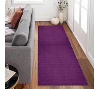 Siunwdiy Tappeto Runner Cucina Corridoio al Metro,3.2 metri Tinta unita - Viola Tappeto Passatoia Lavabile e Antiscivolo, per Ingresso Interno, Ufficio, Salotto, Bagno, Lavanderia，120x320cm