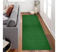 Siunwdiy Tappeto Runner Cucina Corridoio al Metro,3.8 metri Tinta unita - Verde Tappeto Passatoia Lavabile e Antiscivolo, per Ingresso Interno, Ufficio, Salotto, Bagno, Lavanderia，40x380cm