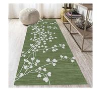 Siunwdiy Verde Passatoia lunga 1 metri per corridoio, cucina, camera da letto, tappetino antiscivolo per pavimento dell'ingresso, tappeto passatoia stretta per corridoio interno 50X100CM