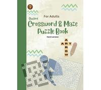 Siusimi Crossword & Maze Puzzle Book (Hard Version, for Adults)