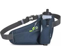 SIUSYACI Cintura da corsa per uomo e donna, regolabile, adatta per escursionismo, corsa, passeggiate, jogging, campeggio (bottiglia non inclusa), grigio scuro, Spostamento